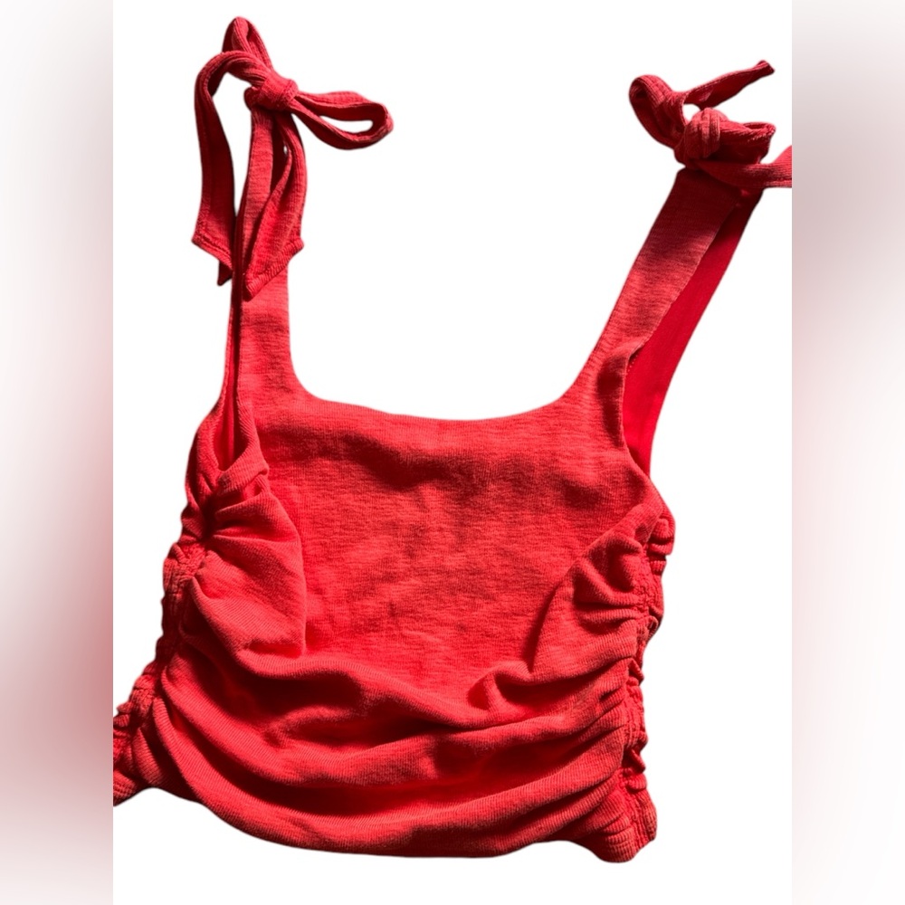 Free people boulevard ruched tank top